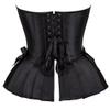 Jutrisujo Corset Top Women Outfit Lingerie Lace up Plus Size Gothic Ladies Basques Halloween Red L view 2