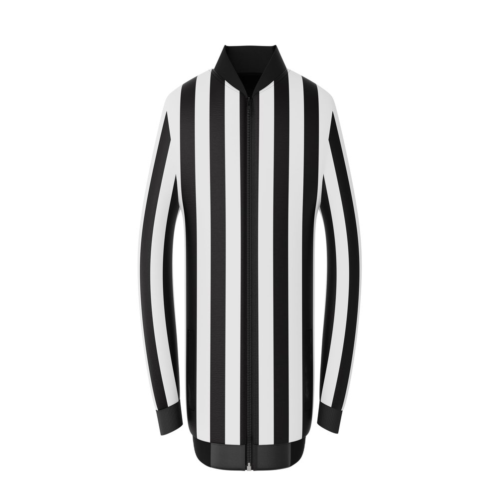 Great Call Athletics | Reversible 2" Football Lacrosse Referee Jacket | Zipper Nylon Shell Water & Wind Resistant Official (4XL)