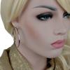 Rose Gold Tone Clip On Hoop Earrings 2' Adorable Statement Jewelry Earrings for Women AG4780 view 1