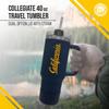Campus Colors College & University 40 oz Travel Tumbler With Handle - Dual Option Lid With Straw - Vacuum Insulated Stainless Steel (Cal Golden Bears - Navy) view 2
