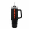 Campus Colors College & University 40 oz Travel Tumbler With Handle - Dual Option Lid With Straw - Vacuum Insulated Stainless Steel (Oregon State Beavers - Black) view 1