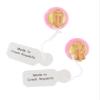 Big Button Clip On Earrings Large Plastic Pink Gumball Made In Czech 3/4' Adorable Statement Jewelry Earrings for Women AG4166 view 3