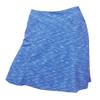 Monterey Club Women's Heather Stretch Knit Fabric Curved Waistband Flared Bottom Pull-on Skirt #2953 (Aqua Blue/White, X-Small) view 1