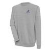 Antigua Men's Heather Gray New England Patriots Throwback Logo Victory Pullover Sweatshirt view 1