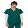 KOI Next Gen Hustle and Heart Women's 3-Pocket Stretch Scrub Top Hunter Medium view 1
