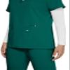 KOI Next Gen Hustle and Heart Women's 3-Pocket Stretch Scrub Top Hunter Medium view 4