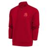 Antigua Men's Red Tampa Bay Buccaneers Throwback Logo Generation Quarter-Zip Pullover Top view 1