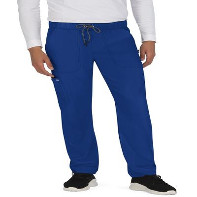 KOI Next Gen Make It Happen Men's 6-Pocket Scrub Pants Galaxy X-Large Tall