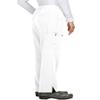 KOI Next Gen Everyday Hero Women's 5-Pocket Cargo Scrub Pants White 4X-Large Tall view 2