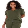 KOI Next Gen 1010 Women's Ready to Work Scrub Top Olive Green 5XL view 1