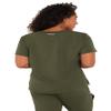 KOI Next Gen 1010 Women's Ready to Work Scrub Top Olive Green 5XL view 2