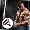 Amosfun 1pc Non- Fitness Handle Grip Ergonomic Workout Accessory for Strength Training for Fitness Equipment and Multi-Muscle Exercises view 3