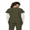 KOI Next Gen Hustle and Heart Women's 3-Pocket Stretch Scrub Top Olive Green X-Small view 2