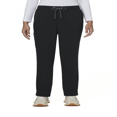 KOI Next Gen Everyday Hero Women's 5-Pocket Cargo Scrub Pants Black 4X-Large Tall