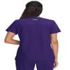 KOI Next Gen Hustle and Heart Women's 3-Pocket Stretch Scrub Top Grape Medium view 2