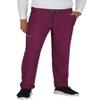 KOI Next Gen Make It Happen Men's 6-Pocket Scrub Pants Wine X-Large Short view 1