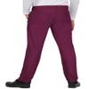 KOI Next Gen Make It Happen Men's 6-Pocket Scrub Pants Wine X-Large Short view 2