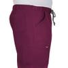 KOI Next Gen Make It Happen Men's 6-Pocket Scrub Pants Wine X-Large Short view 3