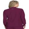 KOI Next Gen Always in Motion Women's Stretch Jacket Wine 3X-Large view 2