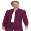KOI Next Gen Always in Motion Women's Stretch Jacket Wine 3X-Large view 3