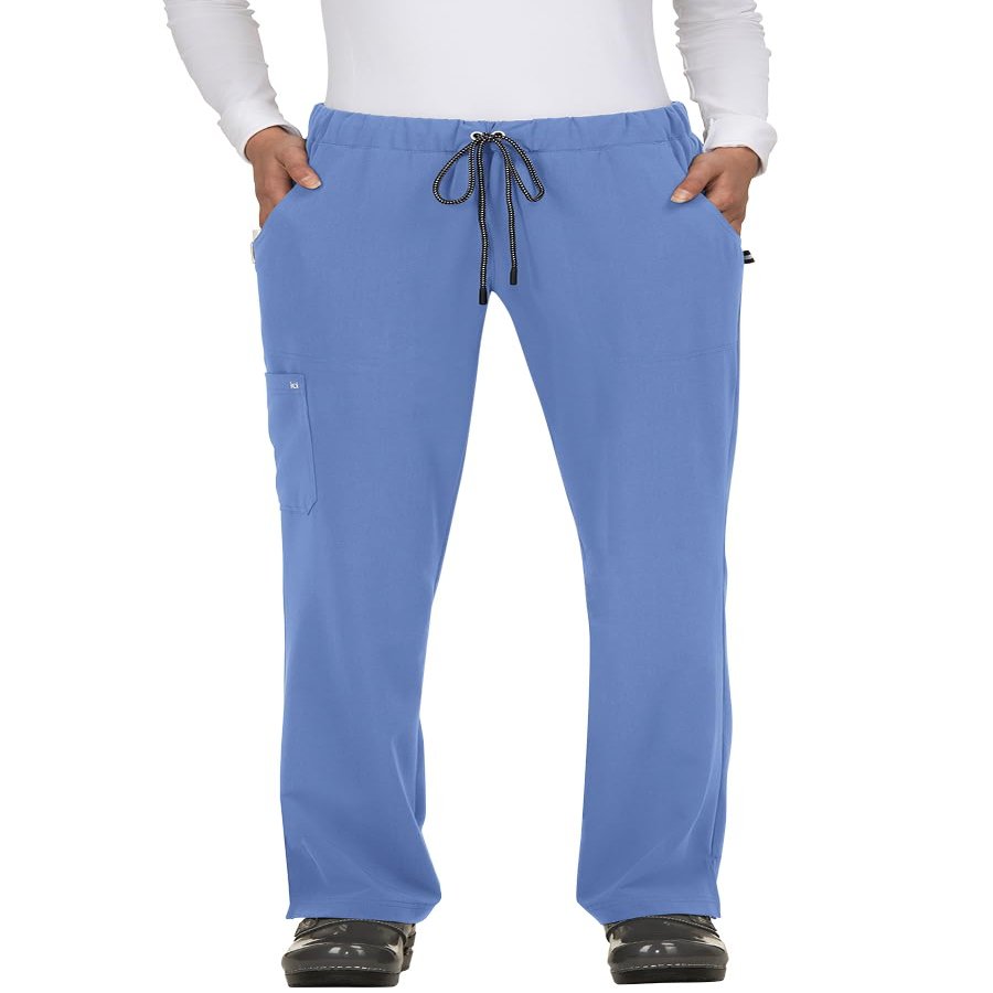 KOI Next Gen Everyday Hero Women's 5-Pocket Cargo Scrub Pants True Ceil 3X-Large