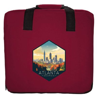 R and R Imports Atlanta Georgia Design A Souvenir Destination Seat Cushion Maroon