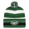47 Men's Green New York Jets Powerline Cuffed Knit Hat with Pom view 1
