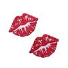 PASTEASE Valentines Pasties - Nipple Covers Lingerie, Raves, & Festivals | Halloween Accessory | Latex Free & Made in USA (Sparkly Red Kissing Puckered Lips) view 1