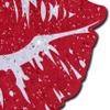 PASTEASE Valentines Pasties - Nipple Covers Lingerie, Raves, & Festivals | Halloween Accessory | Latex Free & Made in USA (Sparkly Red Kissing Puckered Lips) view 4