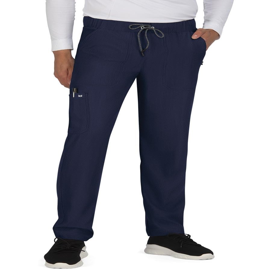 KOI Next Gen Make It Happen Men's 6-Pocket Scrub Pants Navy XX-Small