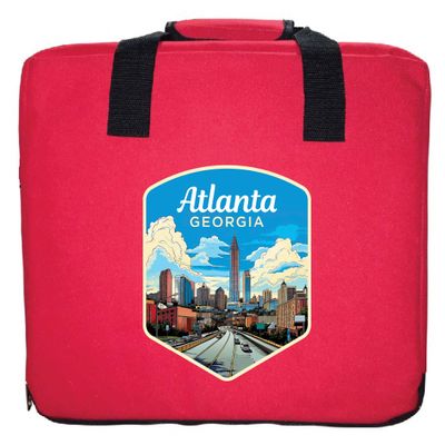 R and R Imports Atlanta Georgia Design B Souvenir Destination Seat Cushion Red