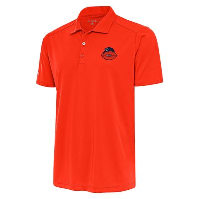 Antigua Men's Orange Chicago Bears Throwback Logo Tribute Polo