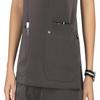 KOI Next Gen Hustle and Heart Women's 3-Pocket Stretch Scrub Top Heather Grey Medium view 3