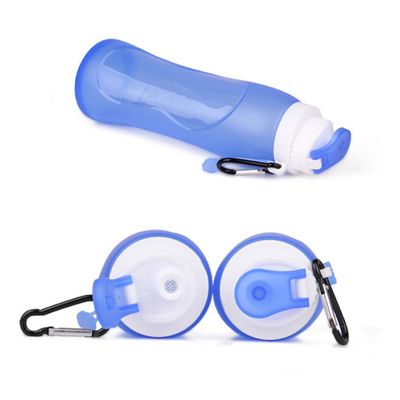 BESPORTBLE 500ml Silicone Sports Bottle Compact Collapsible Carabiner for Easy Carrying