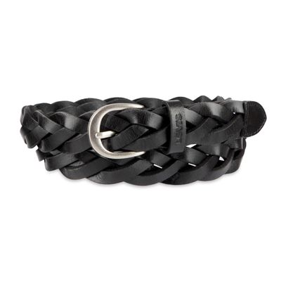 1" BRAID W/HARNESS BUCKLE AND LOGO LOOP LEATHER BELT