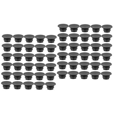 INOOMP 60pcs Bike End Caps for Handlebar Black End Plugs for Road Mountain Protects Handlebars Compatible Adult Models