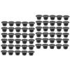 INOOMP 60pcs Bike End Caps for Handlebar Black End Plugs for Road Mountain Protects Handlebars Compatible Adult Models view 1