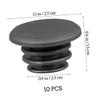 INOOMP 60pcs Bike End Caps for Handlebar Black End Plugs for Road Mountain Protects Handlebars Compatible Adult Models view 4