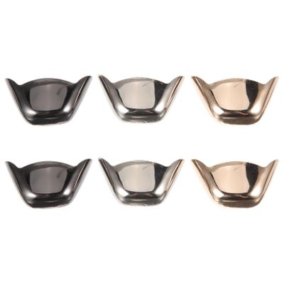 Abaodam 3 Pairs Metal Shoe Protectors Tip Covers Decorative Pointed Toe Caps for High Heels Toe Guards for Shoes Heel Caps for High Heels Protection and Shoe Repair