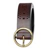 1.25" ROUND CENTERBAR W/LASER CUT DETAIL LEATHER view 2