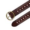 1.25" ROUND CENTERBAR W/LASER CUT DETAIL LEATHER view 4