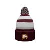 Sport Your Gear Winthrop Eagles Prime Cuffed Fold Over Pom Pom Winter Knit Beanie - Multi, Winthrop, One Size view 1