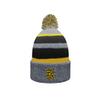 Sport Your Gear Kennesaw State Owls Prime Cuffed Fold Over Pom Pom Winter Knit Beanie (KSU, One Size) view 1