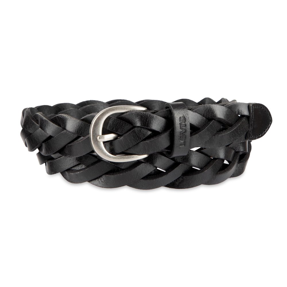 1" BRAID W/HARNESS BUCKLE AND LOGO LOOP LEATHER BELT