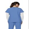 KOI Next Gen Hustle and Heart Women's 3-Pocket Stretch Scrub Top True Ceil Medium view 2