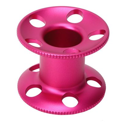Vomeko Diving Finger Spool Reel,Underwater Guideline Spool,Aluminum Alloy Guideline Reel for Freediving, Snorkeling, and Underwater Gear (red)