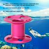 Vomeko Diving Finger Spool Reel,Underwater Guideline Spool,Aluminum Alloy Guideline Reel for Freediving, Snorkeling, and Underwater Gear (red) view 3