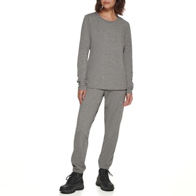 BASS OUTDOOR Womens Long-Sleeve T-Shirt with UPF 50 Sun Protection, Asphalt Heather