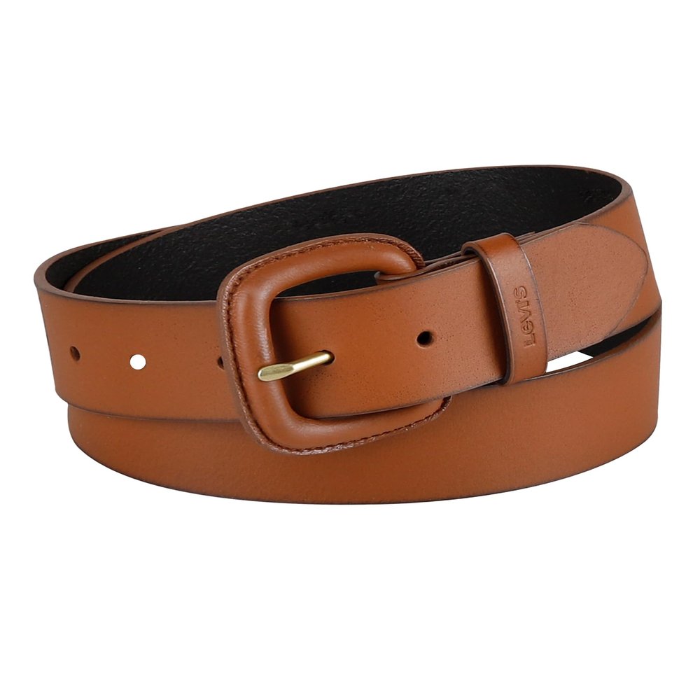 1.5" WRAPPED BUCKLE W/LOGO LOOP LEATHER