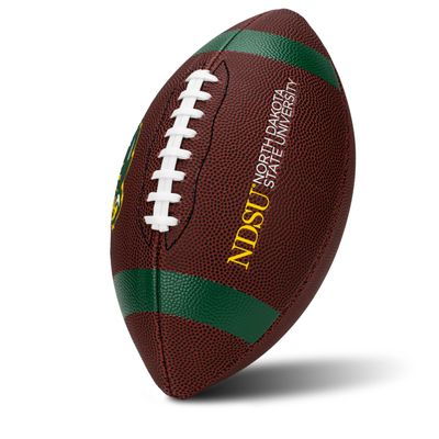 Franklin Sports North Dakota State Bison Kids NCAA Youth Football - Official College Team Junior Footballs with Team Logos for Kids - Junior Size PVC Ball - Backyard + Tailgate Ball - 8.5"
